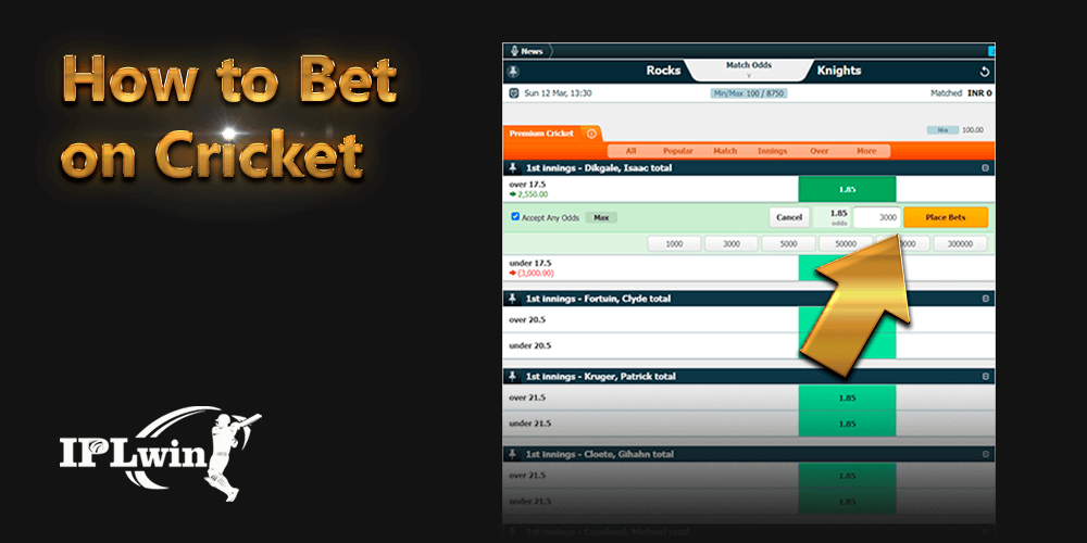 How to bet on cricket